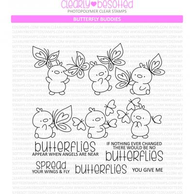 Clearly Besotted Stempel -  Butterfly Buddies